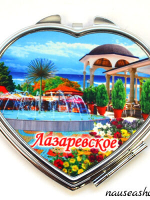 Зеркало сувенирное из металла "Лазаревское"